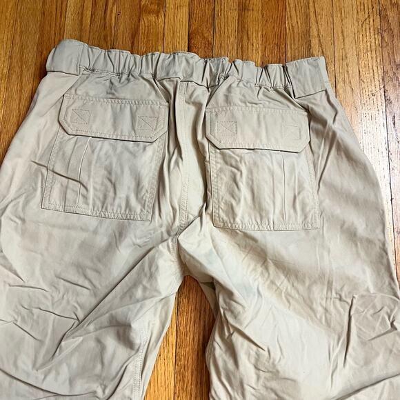 Duluth Trading Pants Mens Large Dry On The Fly Nylon Hiking Beige - Picture 4 of 10